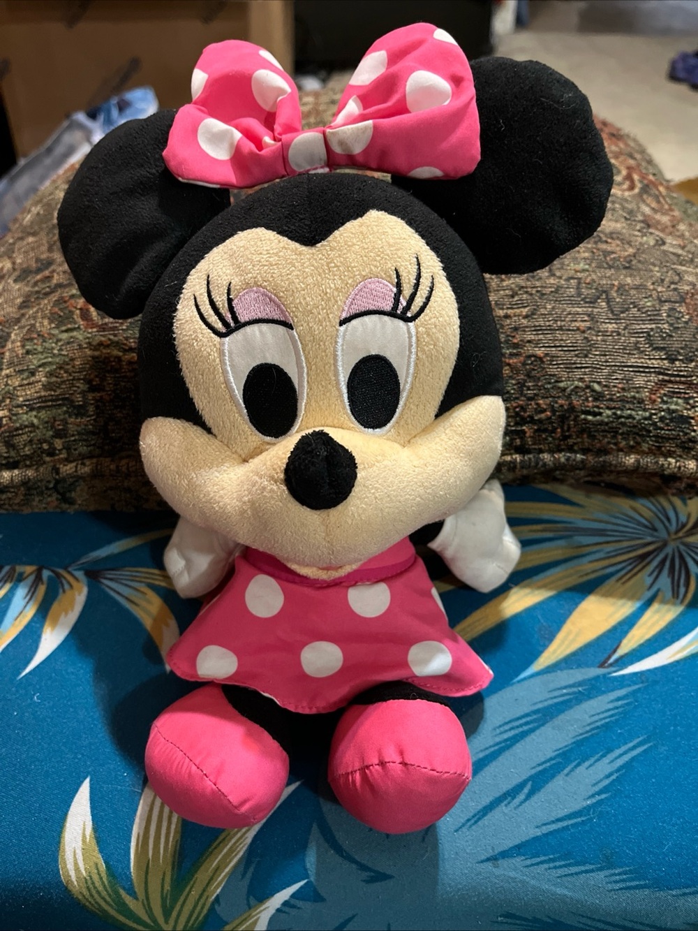 Disney Minnie Mouse Plush - Pink Polka Dot Dress & Bow 10in